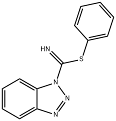 phenyl 1H-benzo[d][1,2,3]triazol-1-carbiMidothioate 化学構造式