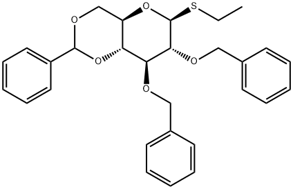 乙基 2,3-O-二苄基-4,6-O-亚苄基-1-BETA-D-硫代吡喃葡萄糖苷,141263-01-6,结构式