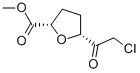 2-Furancarboxylic acid, 5-(chloroacetyl)tetrahydro-, methyl ester, (2S-cis)- (9CI) Structure