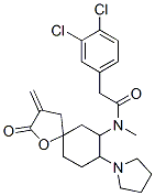 3,4-dichloro-N-methyl-N-(3-methylene-2-oxo-8-(1-pyrrolidinyl)-1-oxaspiro(4,5)dec-7-yl)benzeneacetamide Structure