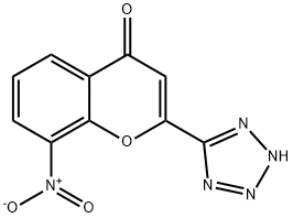 8-Nitro-2-tetrazol-5-yl-4-oxo-4H-1-benzopyran Structure