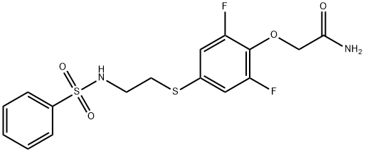 2,6-ジフルオロ-4-[2-(フェニルスルホニル­アミノ)­エチルチオ]フェノキシアセトアミド price.