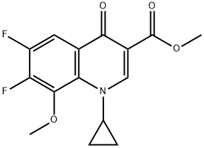 Methyl 1-cyclopropyl-6,7-difluoro-8-methoxy-4-oxo-1,4-dihydroquinoline-3-carboxylate.|甲基 1-环丙基-6, 7-二氟-8-甲氧基-4-氧代-1, 4-二氢喹啉-3-甲酸酯