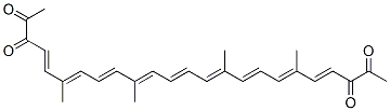 6,10,15,19-tetramethyl-4,6,8,10,12,14,16,18,20-tetracosanonaene-2,3,22,23-tetrone Structure