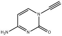 2(1H)-Pyrimidinone, 4-amino-1-ethynyl- (9CI) 化学構造式