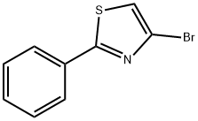 4-ブロモ-2-フェニルチアゾール 化学構造式