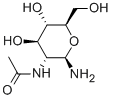 2-乙酰氨基-2-脱氧-BETA-D-吡喃葡萄糖胺,14131-68-1,结构式