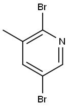 2,5-dibroMo-3-Methylpyridine Structure
