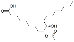 rel-(9R*,10R*)-9-アセチルオキシ-10-ヒドロキシオクタデカン酸 化学構造式