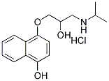 4-ヒドロキシプロプラノロール塩酸塩 化学構造式
