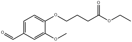 ETHYL 4-(4-FORMYL-2-METHOXYPHENOXY)BUTANOATE Structure