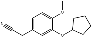 2-(3-(cyclopentyloxy)-4-Methoxyphenyl)acetonitrile Structure