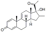 16-Methylpregna-1,4,9(11)-trien-17-ol-3,20-dione Struktur