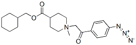 cyclohexylmethyl-N-(4-azidophenacyl)-N-methylisonipecotate Structure