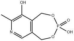 1,5-DIHYDRO-3-HYDROXY-8-METHYL[1,3,2]DIOXAPHOSPHEPINO[5,6-C]PYRIDIN-9-OL-3-OXIDE Struktur