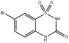 7-BROMO-2H-1,2,4-BENZOTHIADIAZIN-3(4H)-ONE 1,1-DIOXIDE 结构式