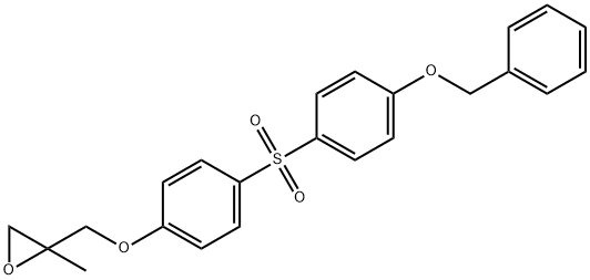4-Benzyloxy-4''-(2,3-epoxy-2-methylpropoxy)-diphenylsulfone Structure