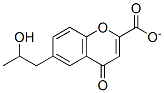 6-(2'-hydroxypropyl)chromone-2-carboxylate 结构式