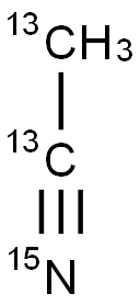 甲基氰-13C2,15N,14149-40-7,结构式