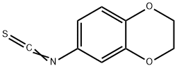 6-イソチオシアナト-2,3-ジヒドロ-1,4-ベンゾジオキシン 化学構造式