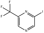 2-碘-6-三氟甲基吡嗪 结构式
