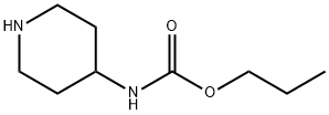Carbamic  acid,  4-piperidinyl-,  propyl  ester  (9CI) 结构式