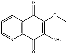 7-amino-6-methoxy-quinoline-5,8-dione Struktur