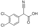 3,4-二氯-A-氰基苯乙酸,141516-10-1,结构式