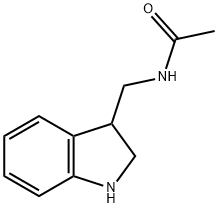Acetamide,  N-[(2,3-dihydro-1H-indol-3-yl)methyl]- 结构式