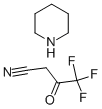 4,4,4-TRIFLUORO-3-OXOBUTANENITRILE PIPERIDINE 结构式