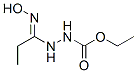 Hydrazinecarboxylic  acid,  2-[1-(hydroxyimino)propyl]-,  ethyl  ester  (9CI) 结构式