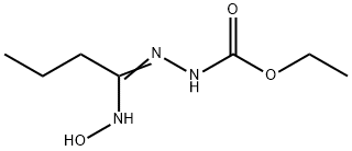 Hydrazinecarboxylic  acid,  2-[1-(hydroxyimino)butyl]-,  ethyl  ester  (9CI),141525-17-9,结构式
