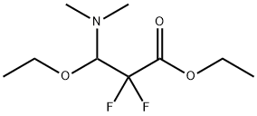 3-(二甲氨基)-3-乙氧基-2,2-二氟代丙酸乙酯, 141546-96-5, 结构式