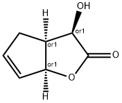 3-hydroxy-3,3a,4,6a-tetrahydro-2H-cyclopenta[b]furan-2-one 结构式