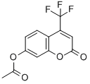 4-(三氟甲基)伞形酮基乙酸酯 结构式