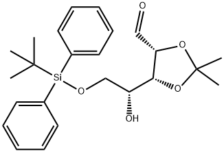 5-O-tert-Butyldiphenylsilyl-2,3-O-isopropylidene-D-ribofuranose Structure