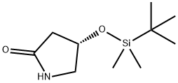 (4S)-4-(叔丁基二甲基硅氧基)-2-吡咯烷酮 结构式
