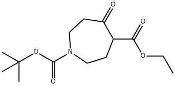 ETHYL 1-BOC-5-OXO-HEXAHYDRO-1H-AZEPINE-4-CARBOXYLATE Structure