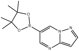 ピラゾロ[1,5-A]ピリミジン-6-ボロン酸ピナコールEテル 化学構造式