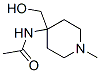 Acetamide,  N-[4-(hydroxymethyl)-1-methyl-4-piperidinyl]- Structure