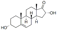 (3a,16a)-3,16-dihydroxy-Androst-5-en-17-one Structure