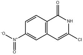 3-氯-6-硝基异喹啉-1-醇 结构式