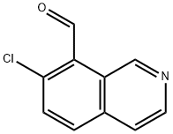 7-Chloro-8-formylisoquinoline, 7-Chloro-8-formyl-2-azanaphthalene Struktur