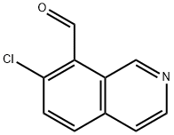 7-クロロイソキノリン-8-カルボキシアルデヒド 化学構造式