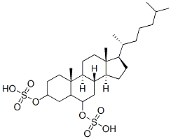 cholestan-3,6-diyl disulfate Structure