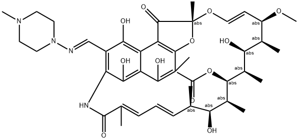 25-Deacetyl-23-acetyl RifaMpicin 化学構造式