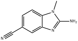 1H-Benzimidazole-5-carbonitrile,2-amino-1-methyl-(9CI) Structure