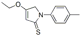 2H-Pyrrole-2-thione,  4-ethoxy-1,5-dihydro-1-(4-methylphenyl)- Structure