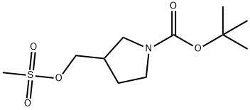 1-BOC-3-甲磺酰基氧基甲基吡咯烷,141699-56-1,结构式