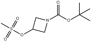 1-(叔丁氧基羰基)-3-(甲烷磺酰氧基)氮杂丁烷, 141699-58-3, 结构式